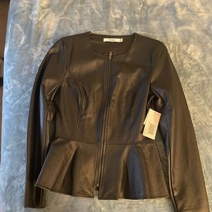 Black Faux Leather Jacket